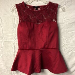 Forever21 Peplum Top
